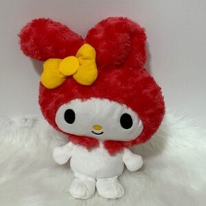 Melody My Melody Red and White Plush Toy with Yellow Bow